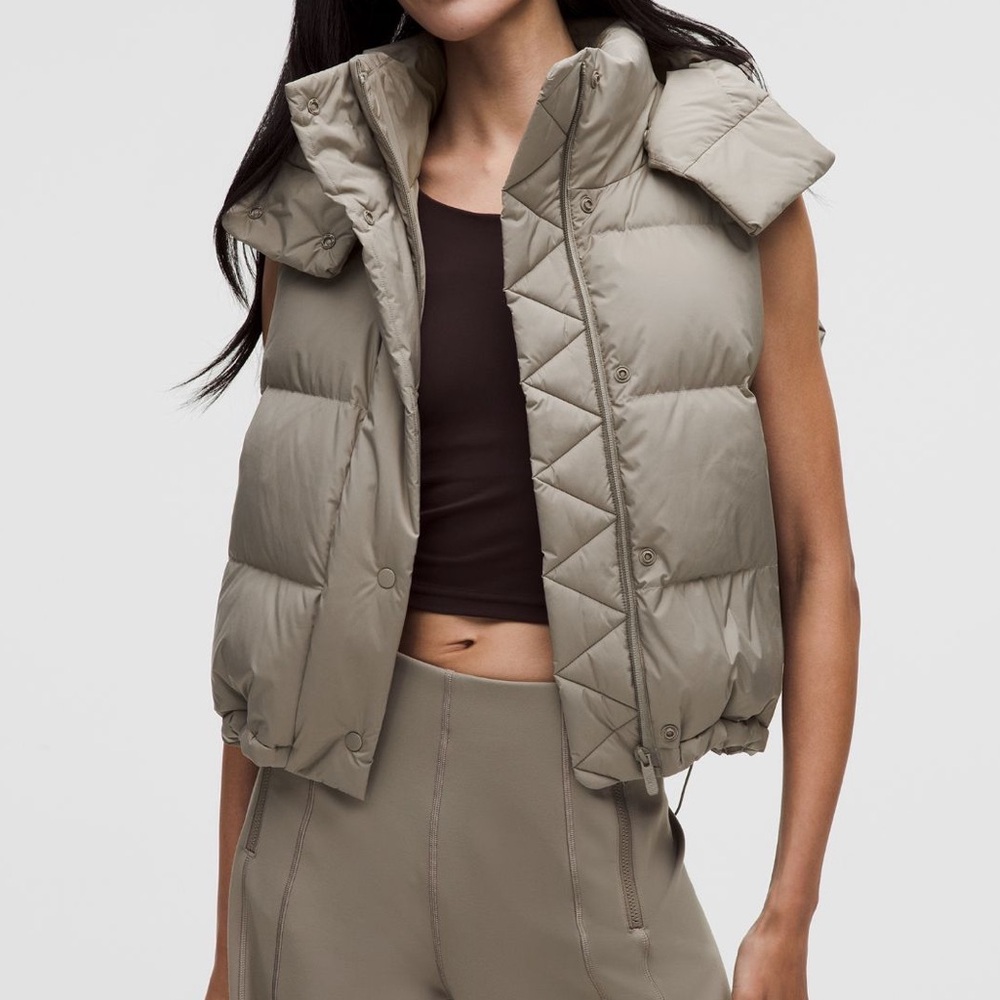 lululemon athletica Beige Puffer vest